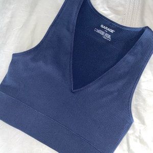 Garage V neck tank top